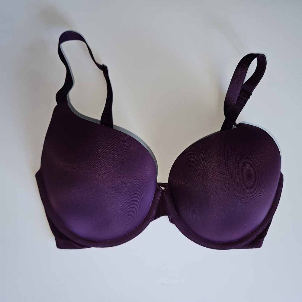 Victoria's Secret T-shirt Push-up Full Coverage Bra 32DD Purple